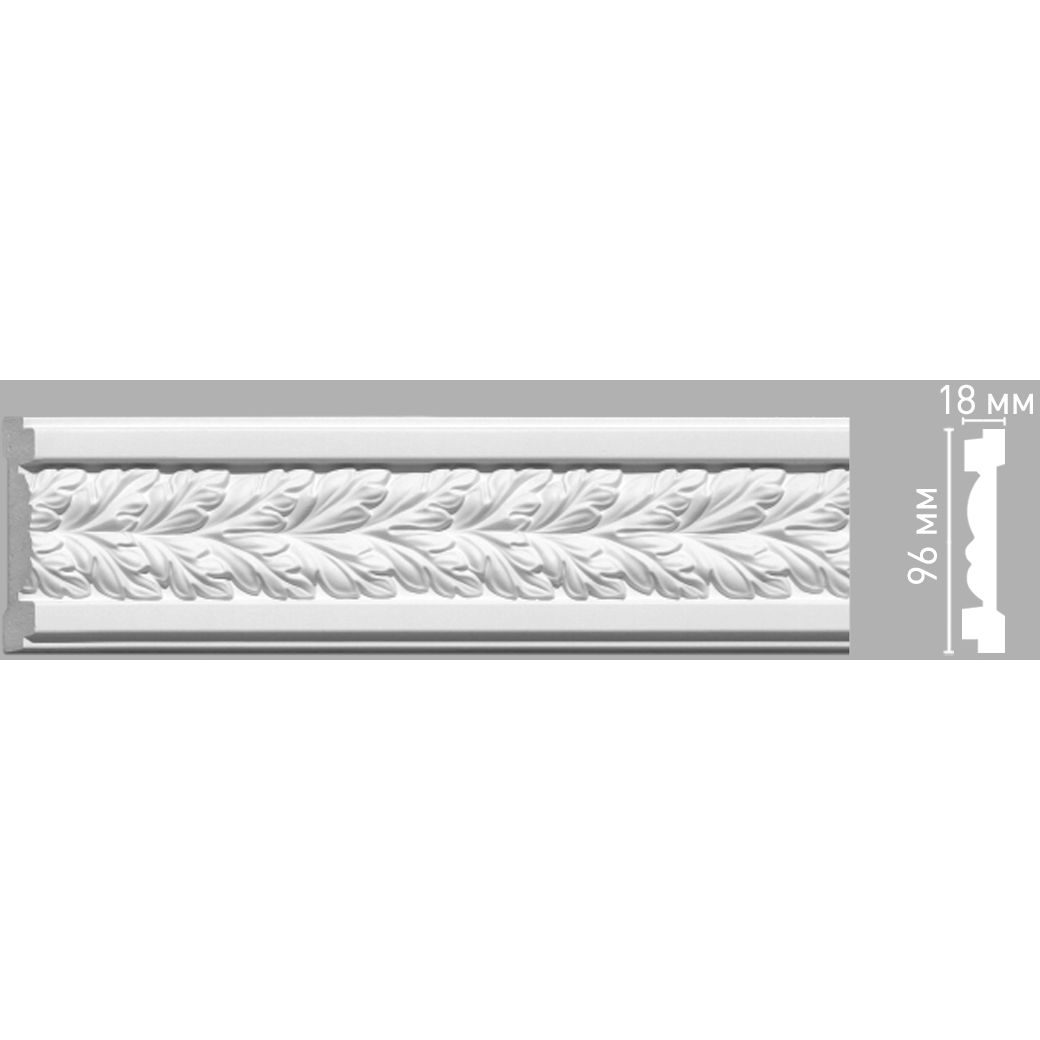 Молдинг с рисунком Decomaster (Декомастер) 96х18х2400 мм 98087