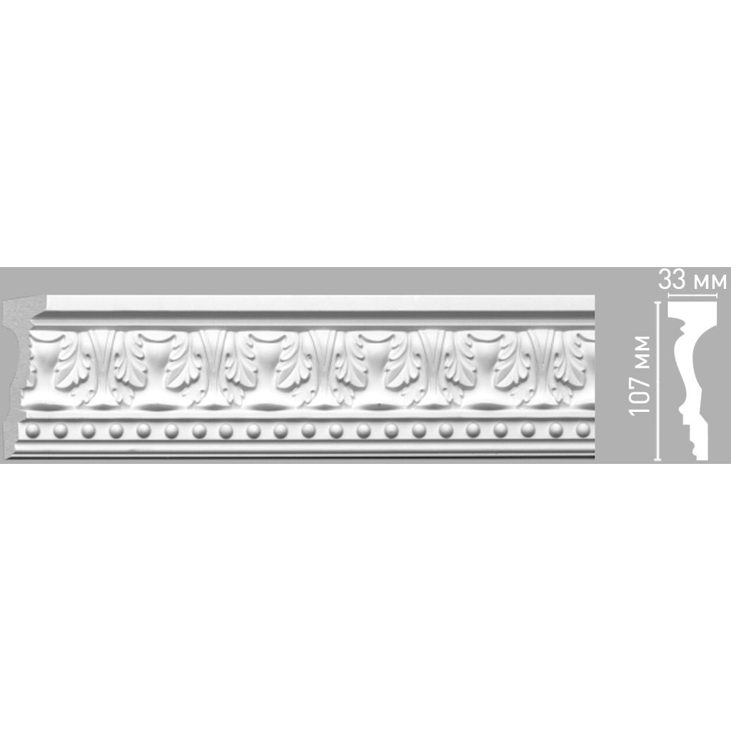 Молдинг с рисунком Decomaster (Декомастер) 107х33х2400 мм 98088