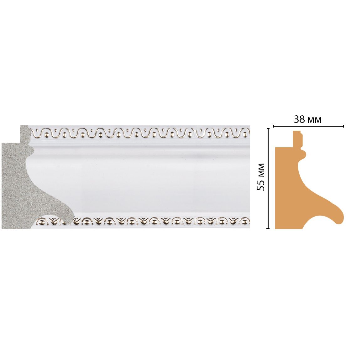 Багет Decomaster (Декомастер) 55х38х2850 мм FM19-2