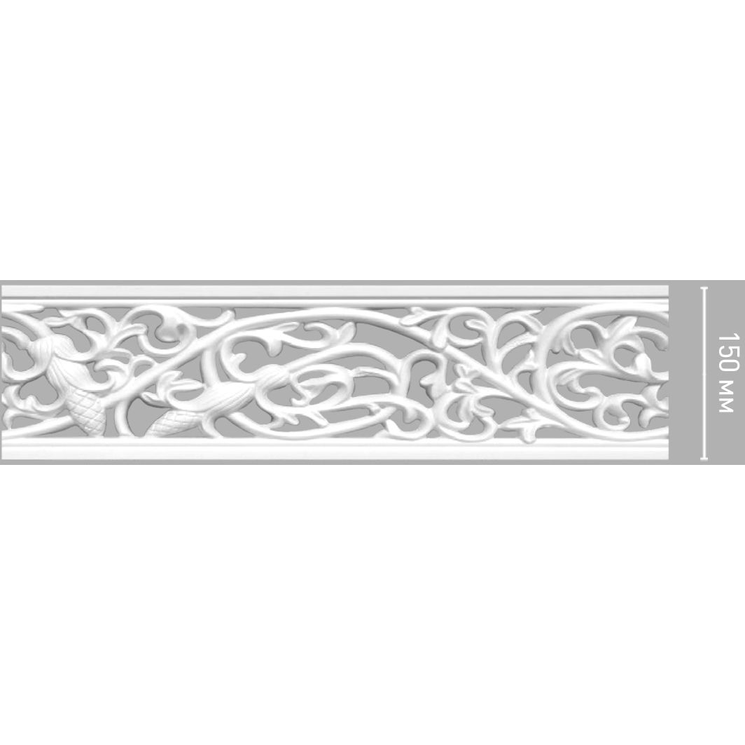 Молдинг с рисунком Decomaster (Декомастер) 150х15х2000 мм 98093