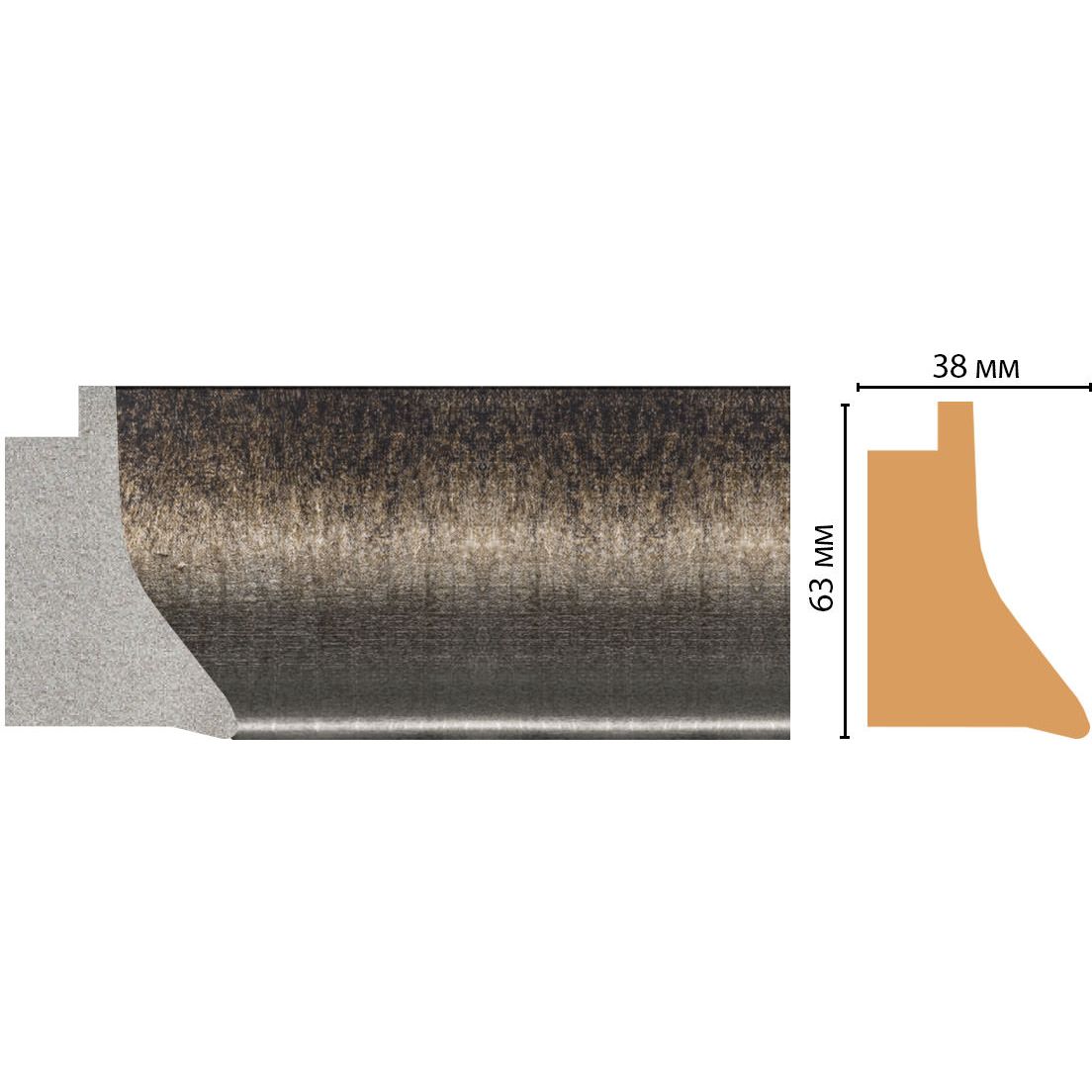 Багет Decomaster (Декомастер) 63х38х2850 мм FM21-2