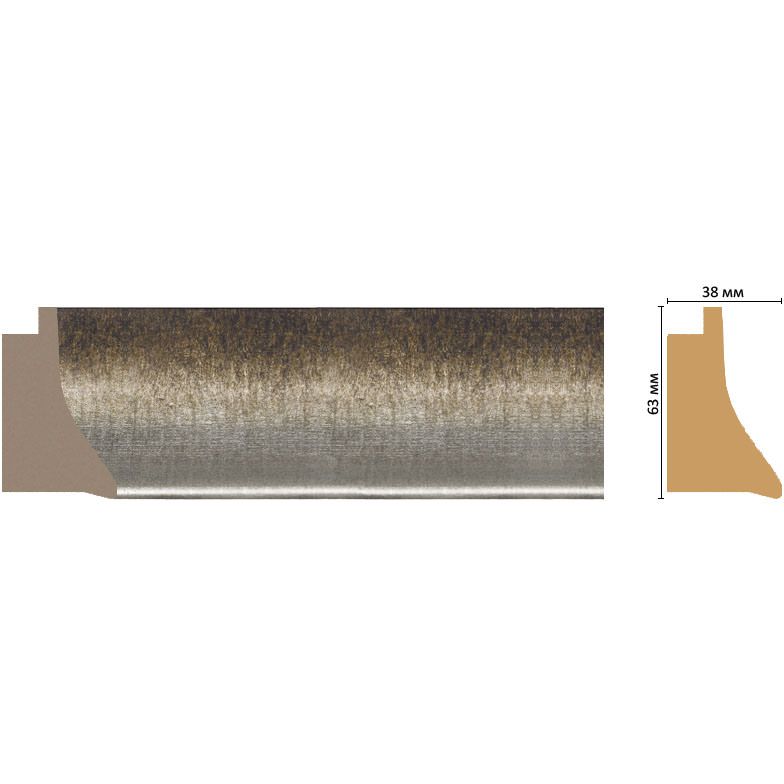 Багет Decomaster (Декомастер) 63х38х2850 мм FM21-2