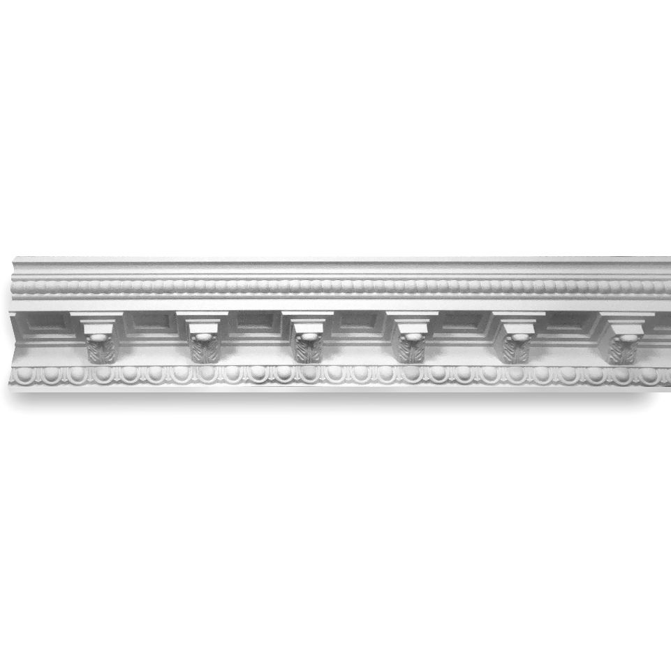 Плинтус потолочный с рисунком Decomaster (Декомастер) 130х140х2400 мм 95308