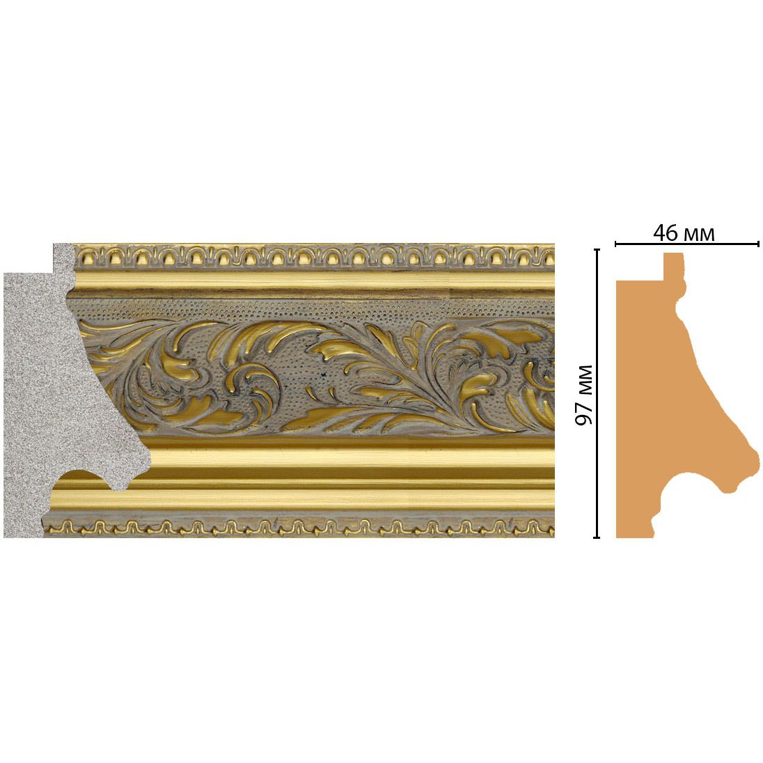 Багет Decomaster (Декомастер) 97х46х2850 мм FM22-3