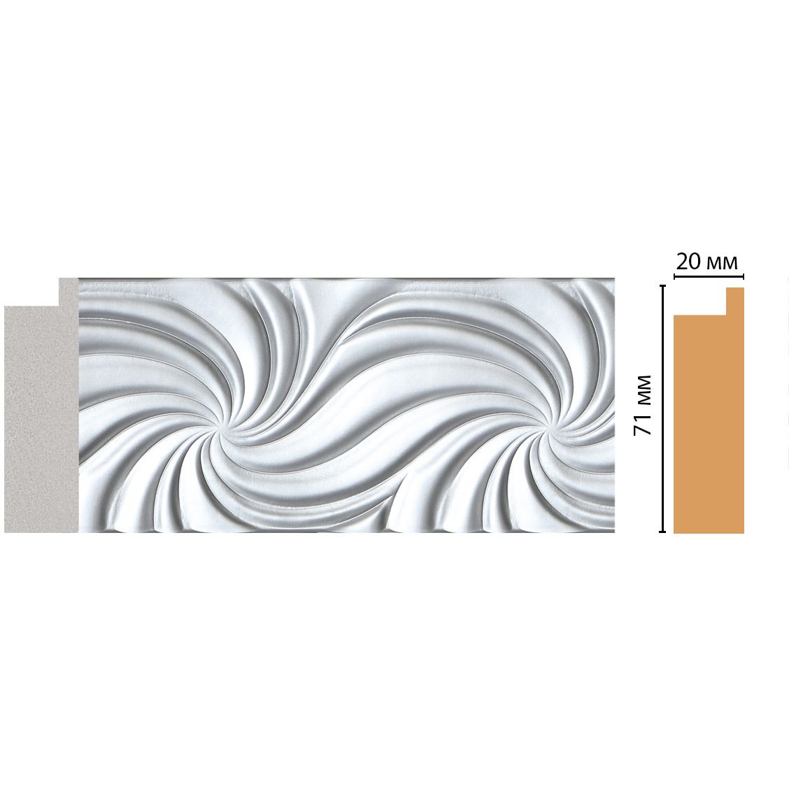 Багет Decomaster (Декомастер) 71х20х2850 мм FM25-1