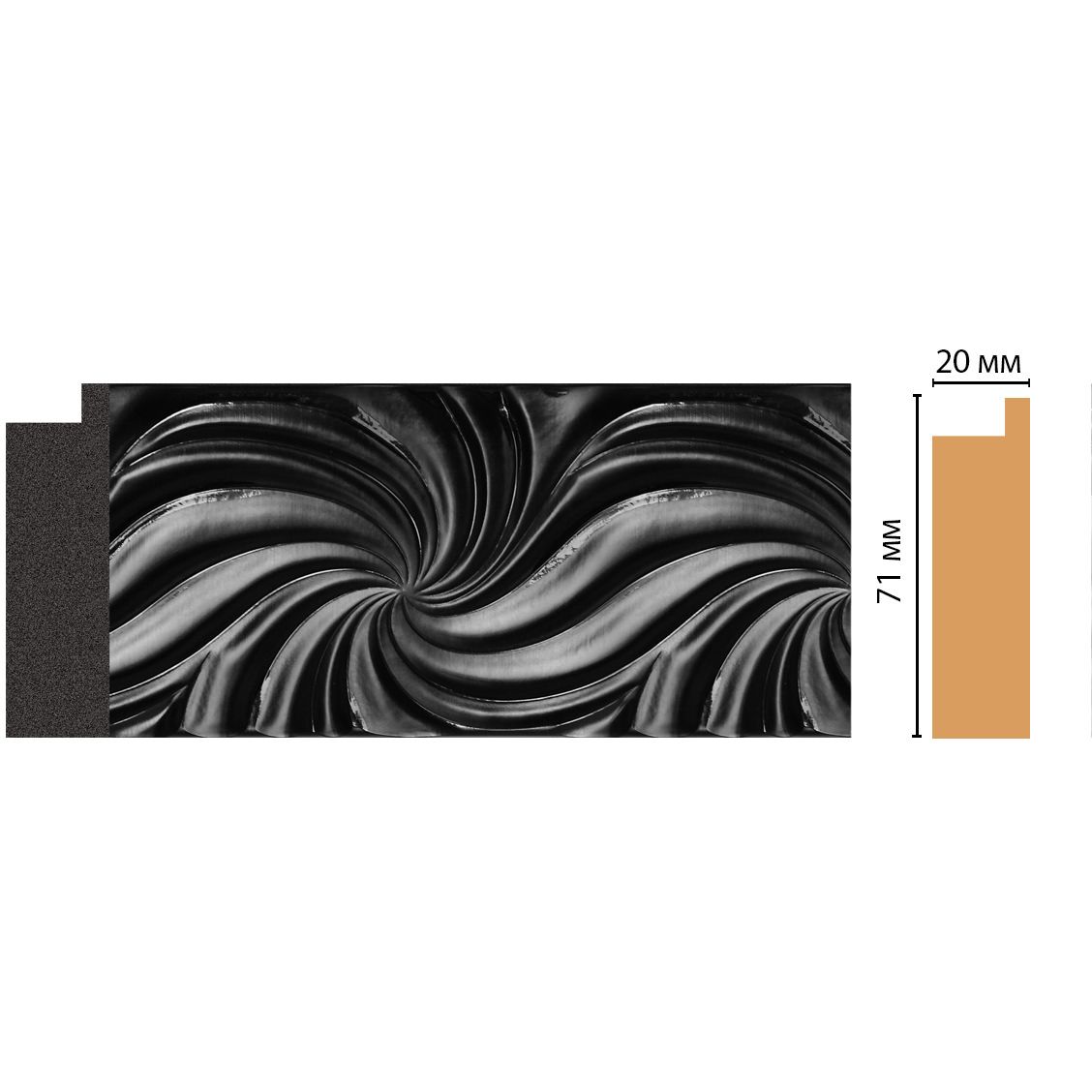 Багет Decomaster (Декомастер) 71х20х2850 мм FM25-3