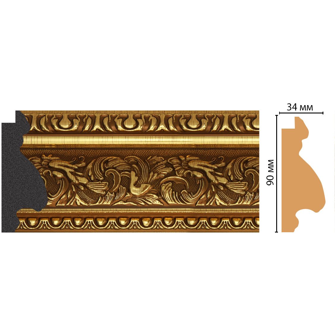 Багет Decomaster (Декомастер) 90х34х2850 мм FM28-2