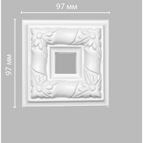 Декоративный элемент Decomaster (Декомастер) 97х97х23 мм DP-8051D