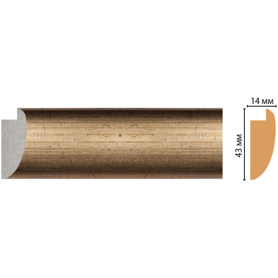 Багет Decomaster (Декомастер) 43х14х2850 мм FM6-1