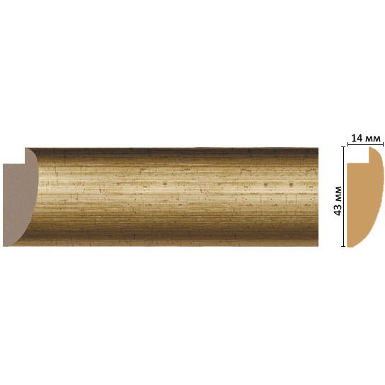 Багет Decomaster (Декомастер) 43х14х2850 мм FM6-1