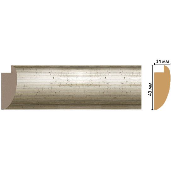 Багет Decomaster (Декомастер) 43х14х2850 мм FM6-2