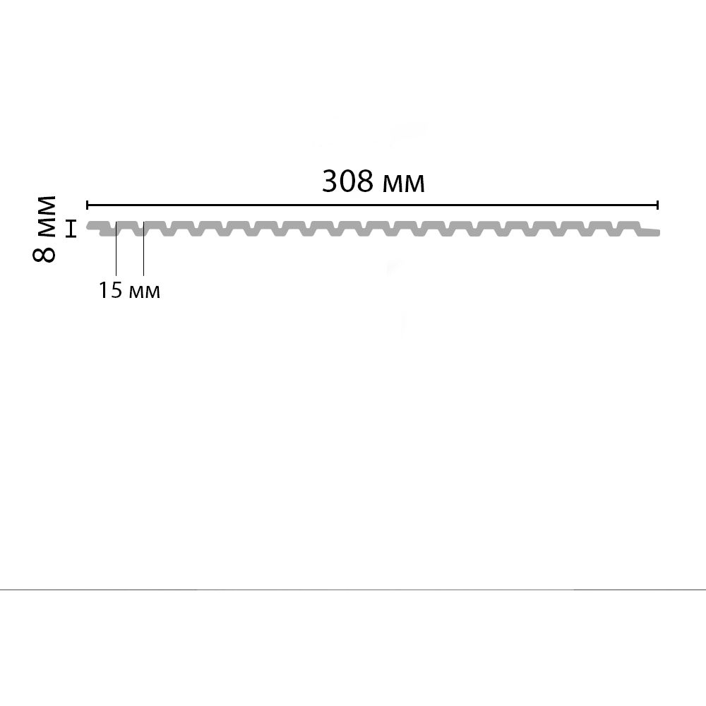 Панель Decomaster (Декомастер) 308х8х2900 мм A306/8