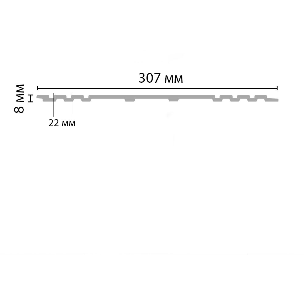 Панель Decomaster (Декомастер) 308х8х2900 мм A309/8