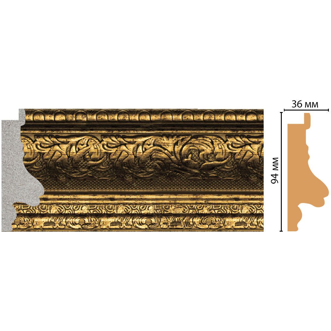 Багет Decomaster (Декомастер) 94х36х2850 мм FM9-3