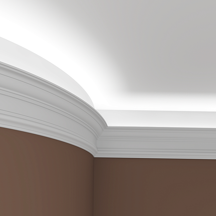 Карниз гибкий Evroplast (Европласт) 2000х117х218 мм, Пенополиуретан, 1.50.132