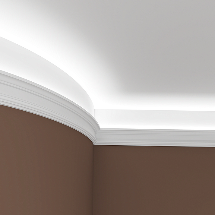 Карниз гибкий Evroplast (Европласт) 2000х56х119 мм, Пенополиуретан, 1.50.177