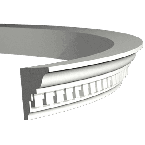 Карниз гибкий Evroplast (Европласт) 2000х53х70 мм, Пенополиуретан, 1.50.196