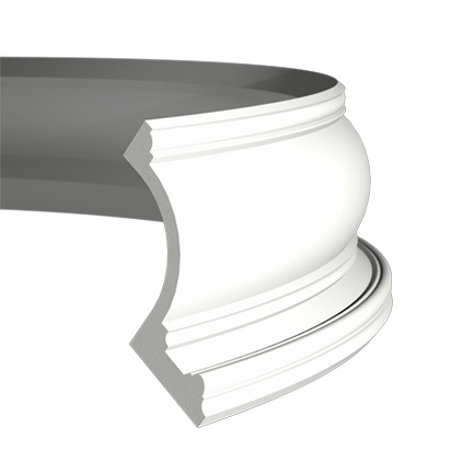 Карниз гибкий Evroplast (Европласт) 2000х117х152 мм, Пенополиуретан, 1.50.209