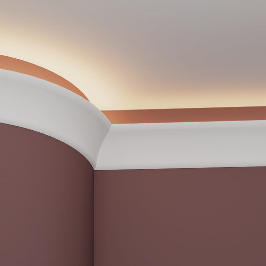 Карниз гибкий Evroplast (Европласт) 2000х75х119 мм, Пенополиуретан, 1.50.623