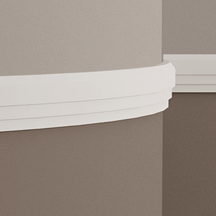 Молдинг гибкий Evroplast (Европласт) 2000х75х22 мм, Пенополиуретан, 1.51.315