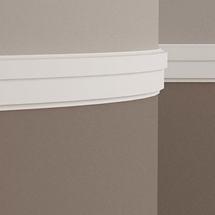 Молдинг гибкий Evroplast (Европласт) 2000х75х15 мм, Пенополиуретан, 1.51.342