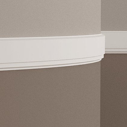 Молдинг гибкий Evroplast (Европласт) 2000х75х12 мм, Пенополиуретан, 1.51.343