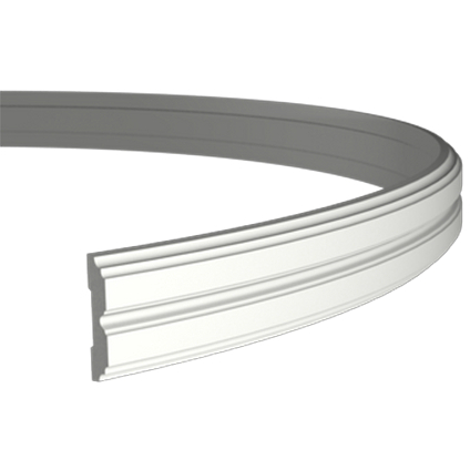 Молдинг гибкий Evroplast (Европласт) 2000х48х12 мм, Пенополиуретан, 1.51.357