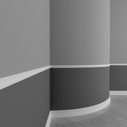 Молдинг гибкий Evroplast (Европласт) 2000х48х12 мм, Пенополиуретан, 1.51.357