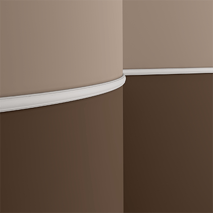 Молдинг гибкий Evroplast (Европласт) 2000х22х10 мм, Пенополиуретан, 1.51.378