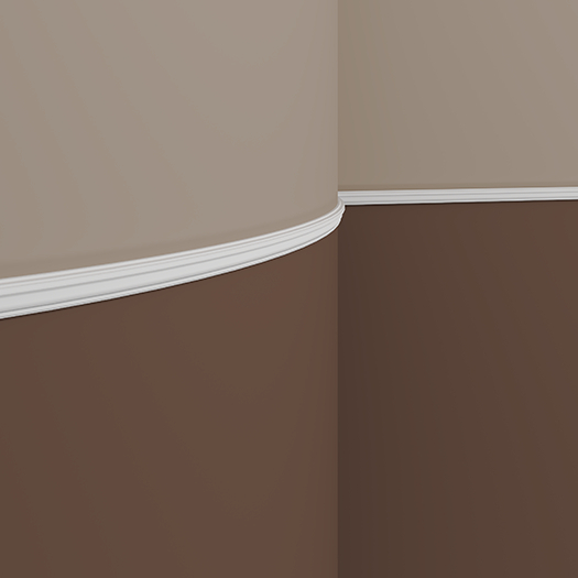 Молдинг гибкий Evroplast (Европласт) 2000х35х15 мм, Пенополиуретан, 1.51.386