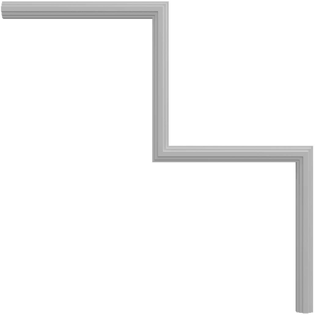 Угловой элемент Evroplast (Европласт) 280х280 мм, Пенополиуретан, 1.52.812