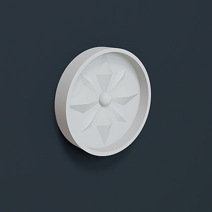 Декоративный элемент Evroplast (Европласт) 100х100х10 мм, Пенополиуретан, 1.62.802