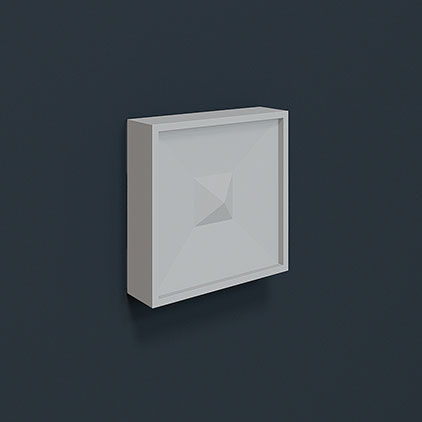 Декоративный элемент Evroplast (Европласт) 76х76х20 мм, Пенополиуретан, 1.62.803