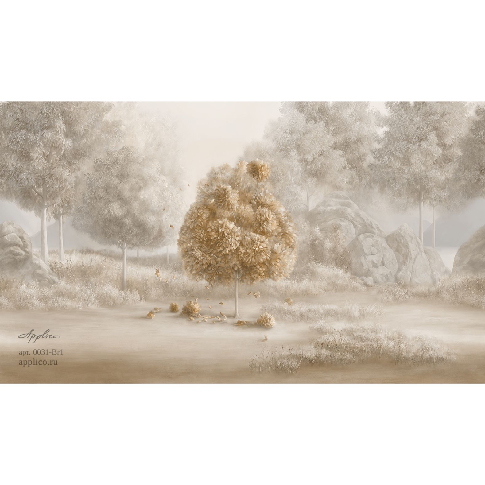 Фреска виниловая Applico (Апплико) Tree, 0031-Br1