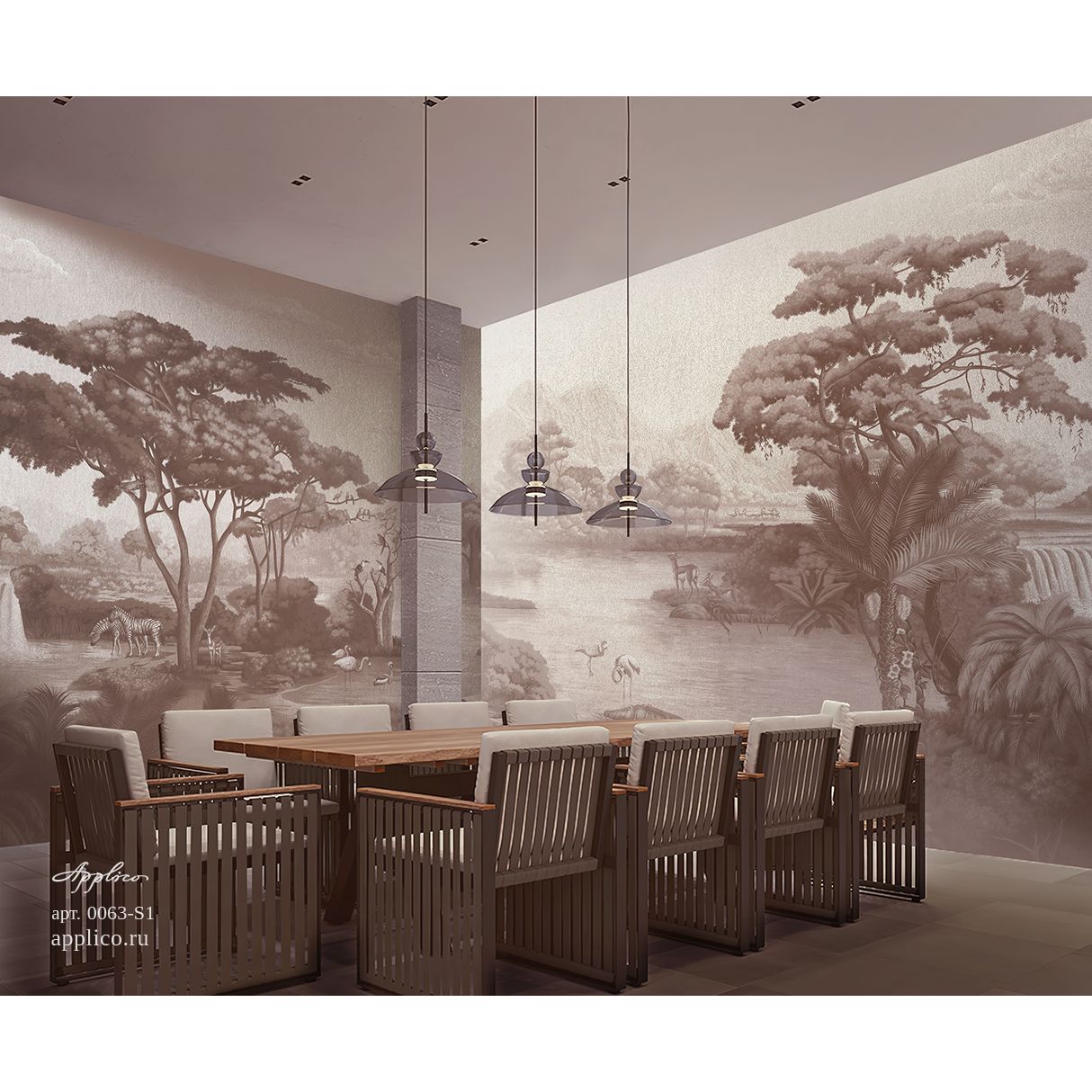 Фреска виниловая Applico (Апплико) Five, 0063-A