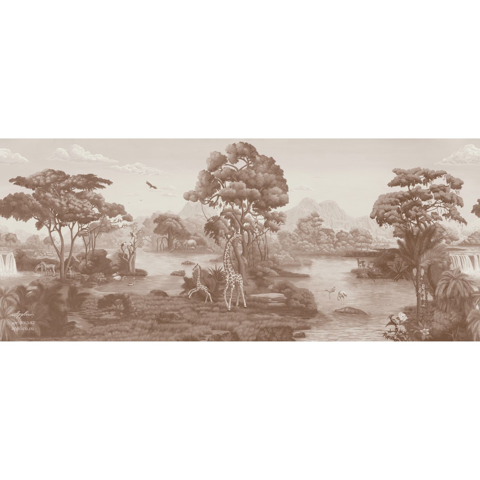 Фреска виниловая Applico (Апплико) Five, 0063-S1