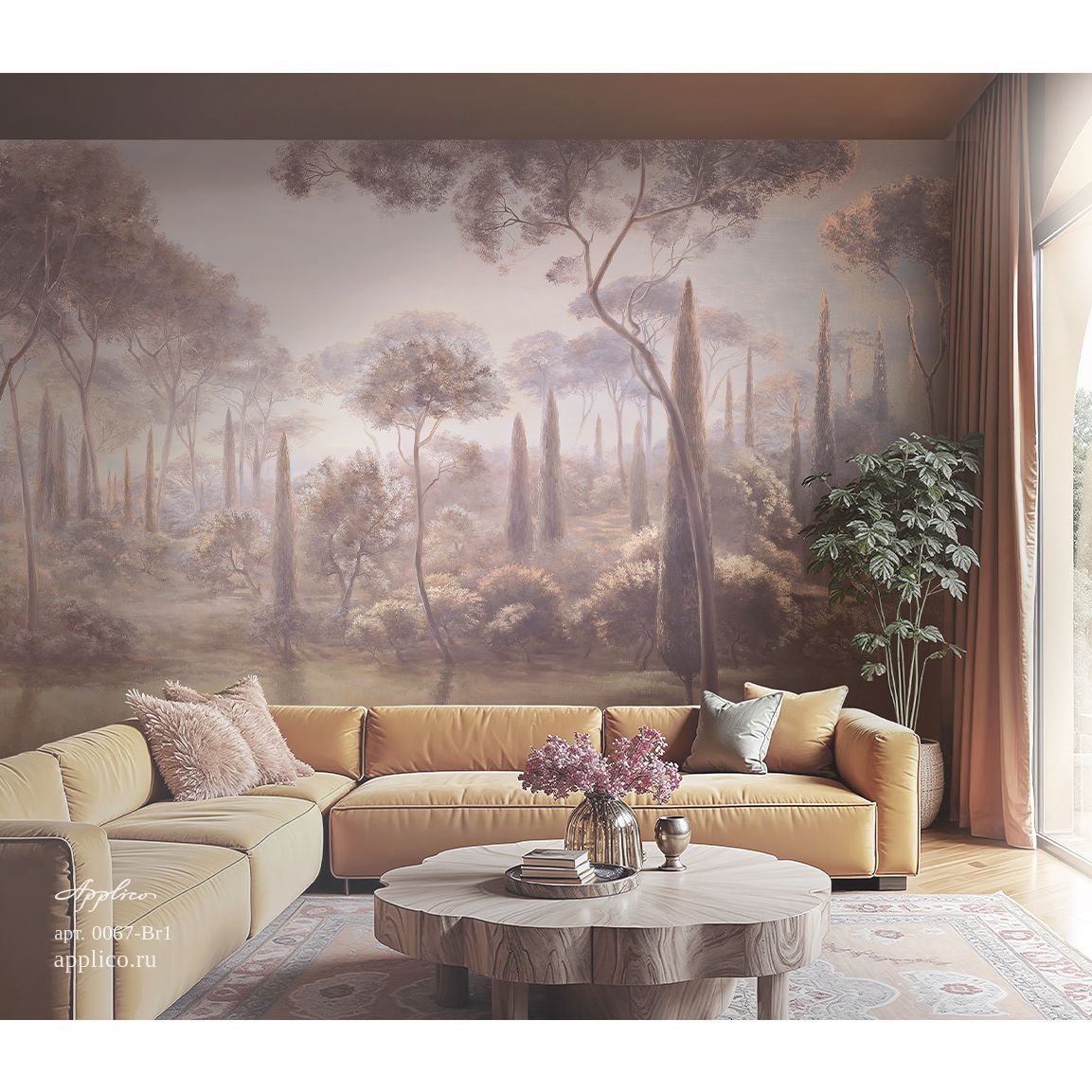 Фреска виниловая Applico (Апплико) Five, 0067-A