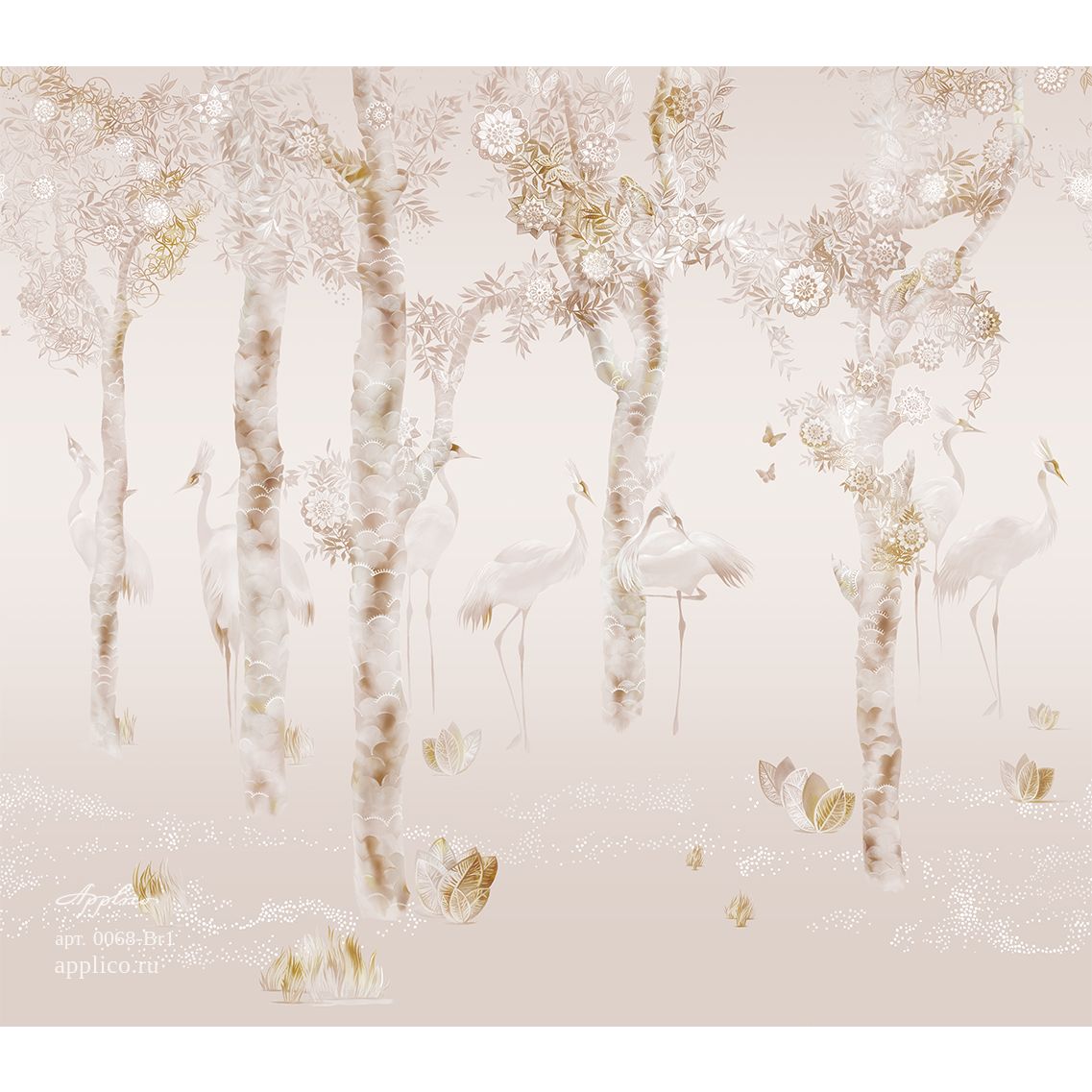 Фреска виниловая Applico (Апплико) Five, 0068-Br1