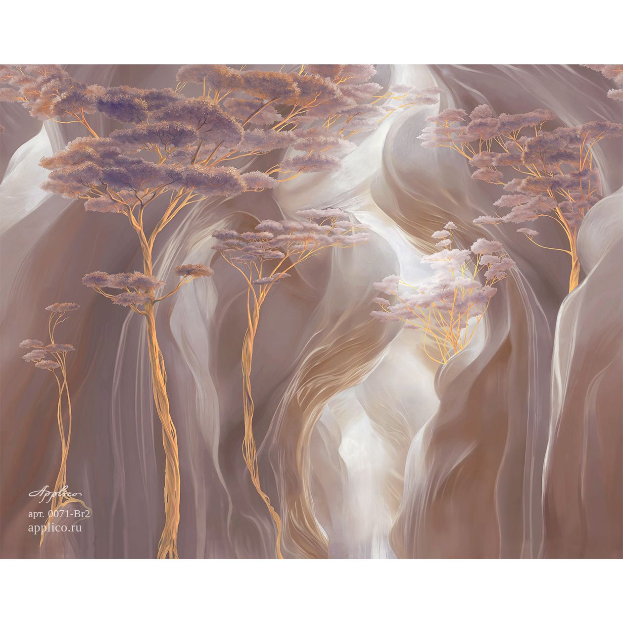 Фреска виниловая Applico (Апплико) Five, 0071-Br2