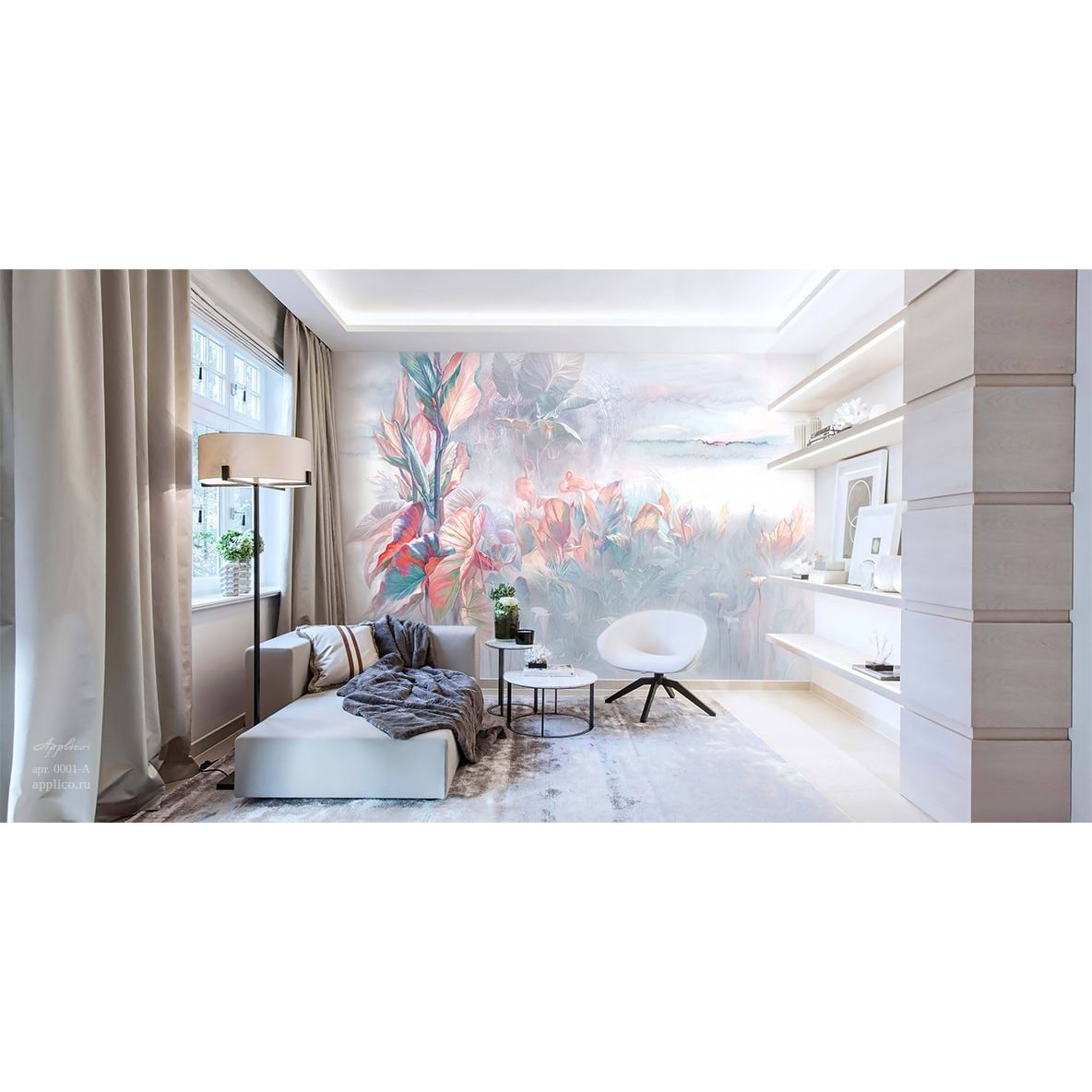 Фреска виниловая Applico (Апплико) One, 0001-S1