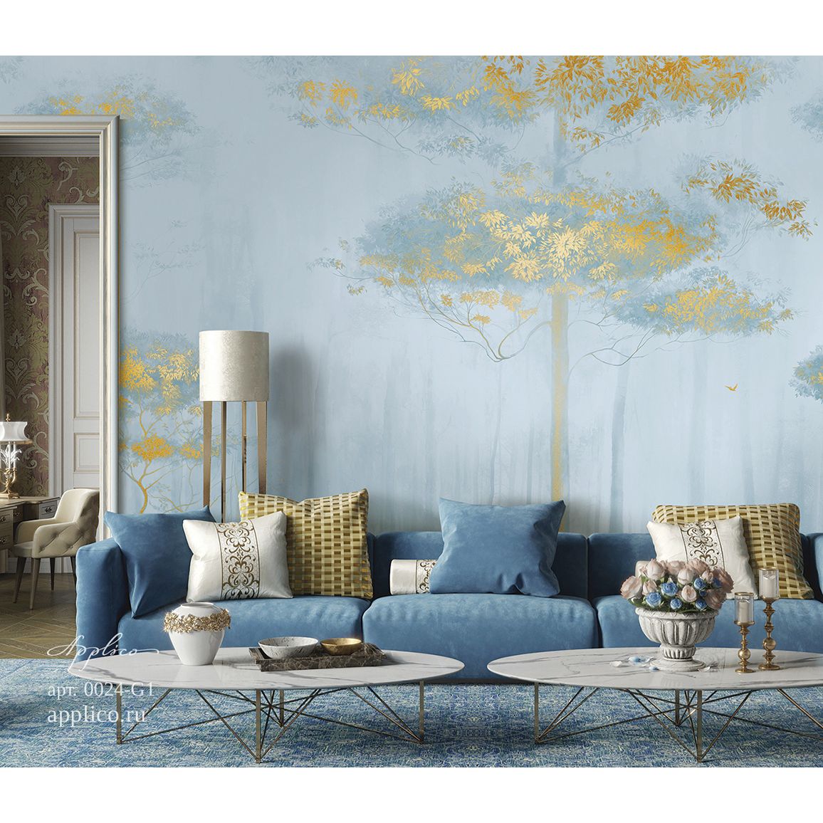Фреска виниловая Applico (Апплико) Two, 0024-G1