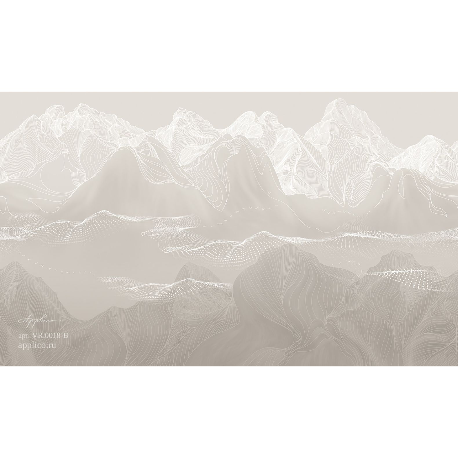 Фреска виниловая Applico (Апплико) Two, VR.0018-B