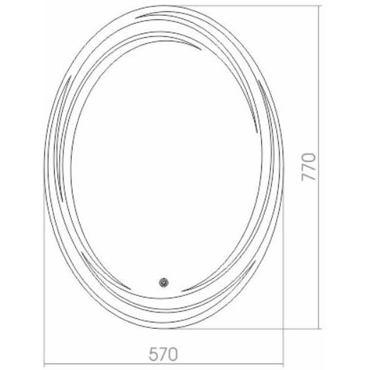Зеркало Creto Firenze 770х570х30 мм 12-570770F