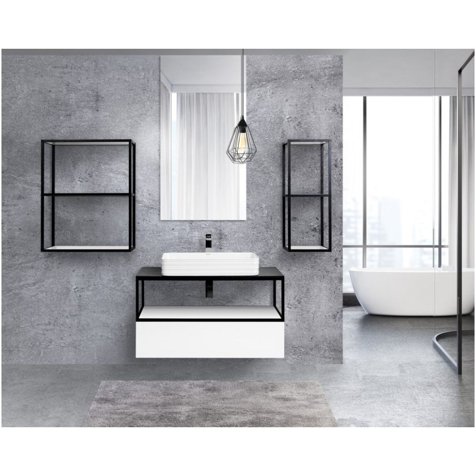 База под раковину Cezares (Цезарис) CADRO-100-1C-SO-BG Bianco Ghiaccio