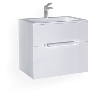 Тумба под раковину Jorno (Жорно) Modul 65 см подвесная белый (без раковины) (Mоl.01.62/P/W)