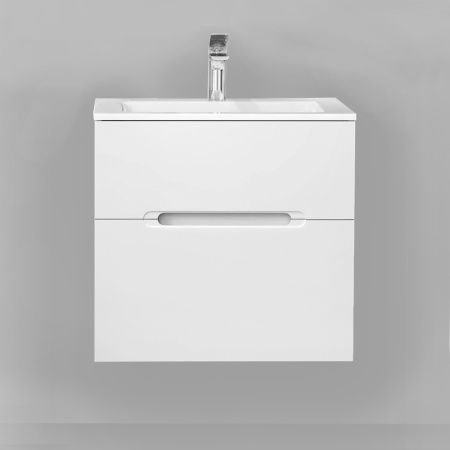 Тумба под раковину Jorno (Жорно) Modul 65 см подвесная белый (без раковины) (Mоl.01.62/P/W)