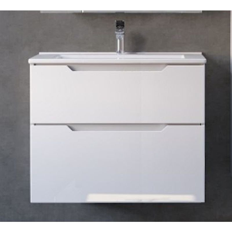 Тумба под раковину Jorno (Жорно) Slide 65 см белый (без раковины) (Sli.01.65/P/W)