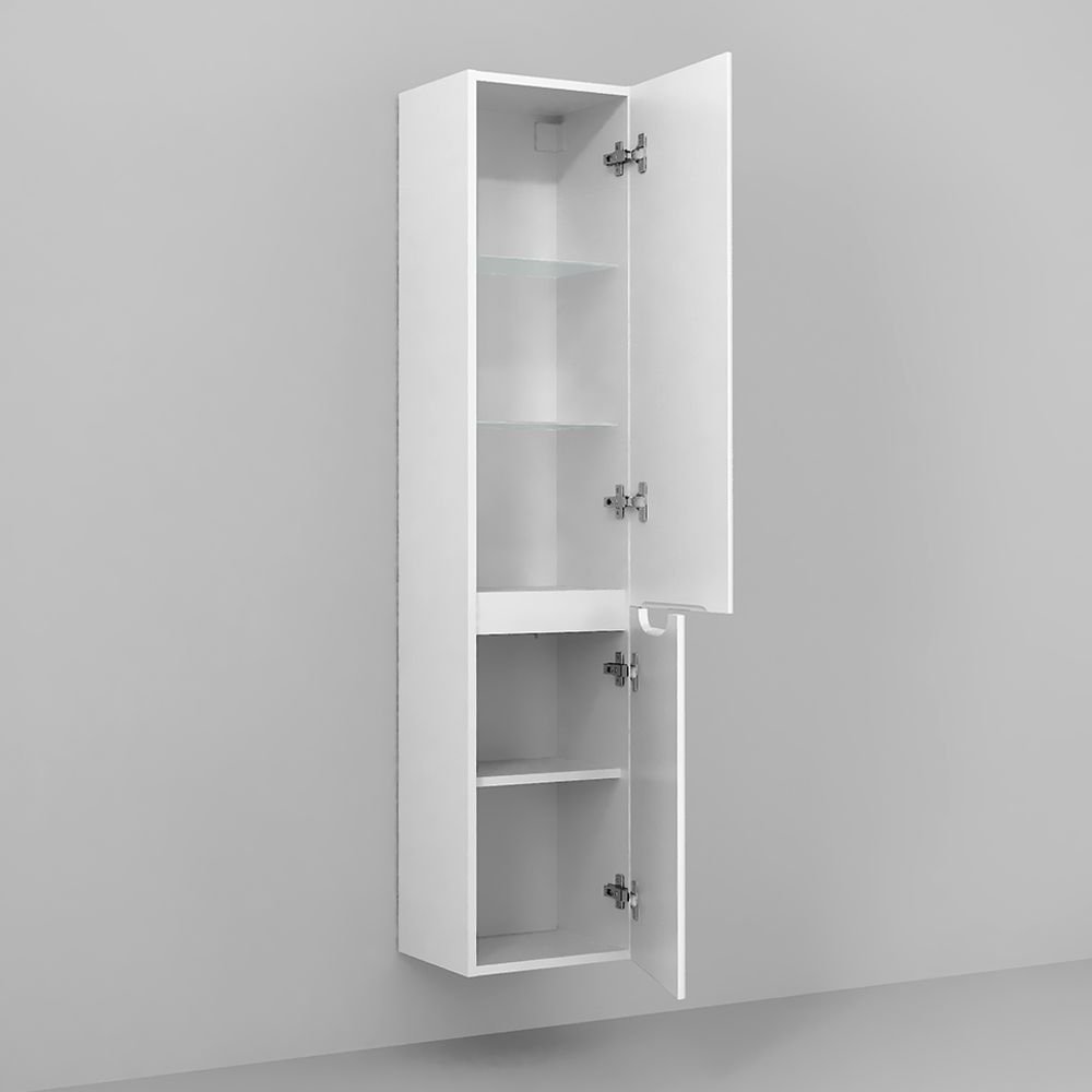 Пенал Jorno (Жорно) Wood 150 см подвесной белый (Wood.04.150/P/W)