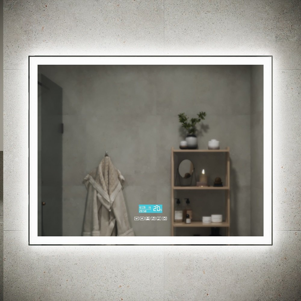 Зеркало для ванной комнаты Sancos (Санкос) City 2.0 900х700 мм, c подсветкой, (CI2.900)