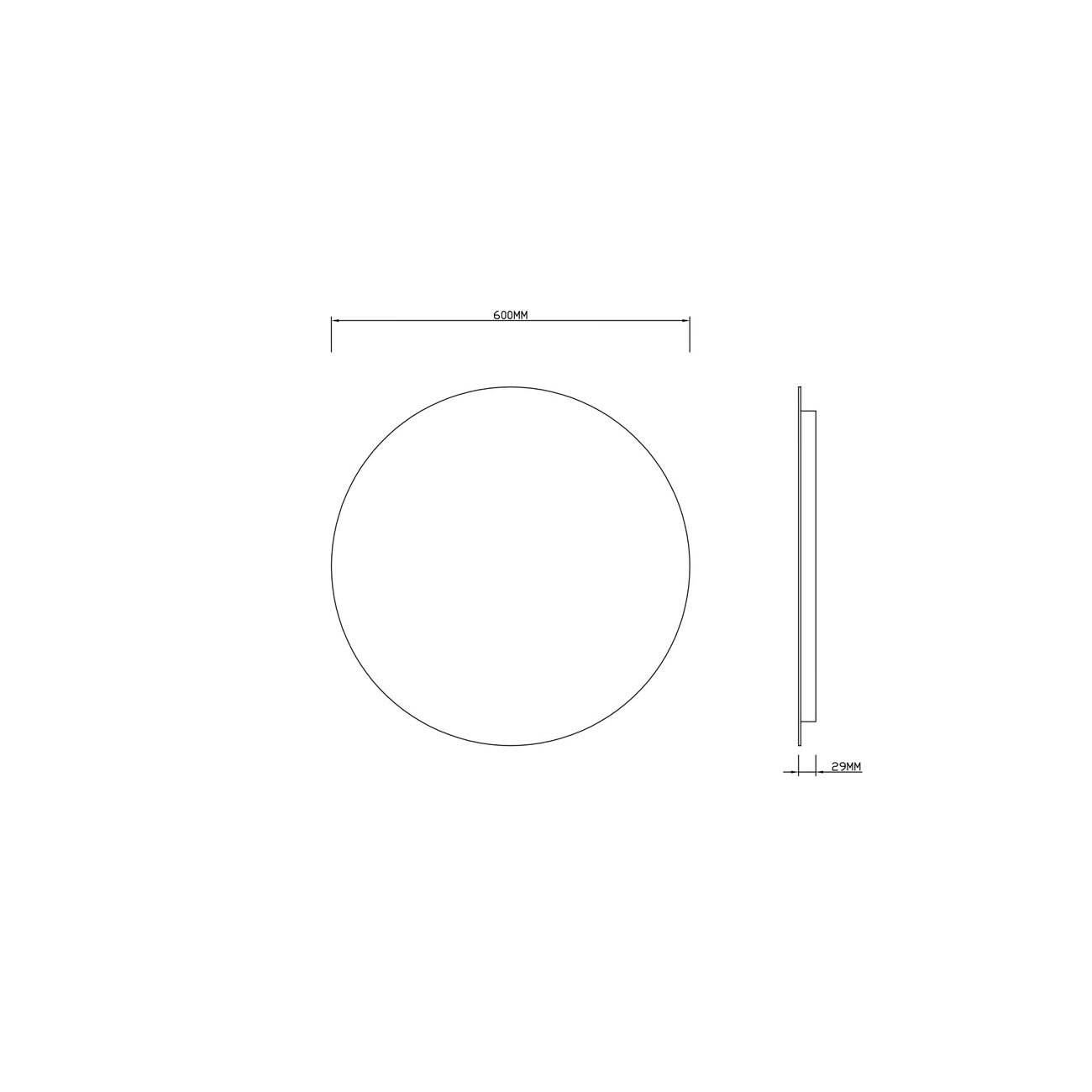 Зеркало RoxenBath (РоксенБаз) Brimen 60x60 см, 510195-60